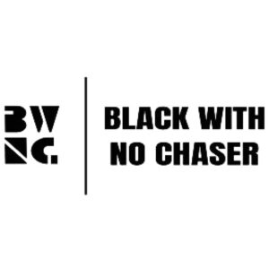 Logo of Black With No Chaser in black and white
