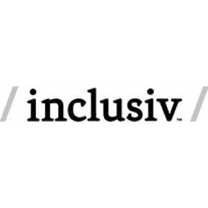 Logo of Inclusiv in black and white