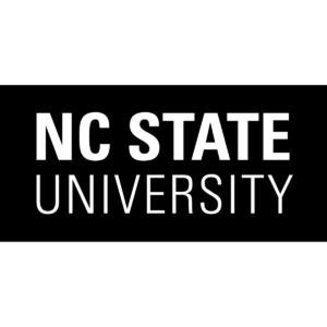 Logo of NCSU r in black and white