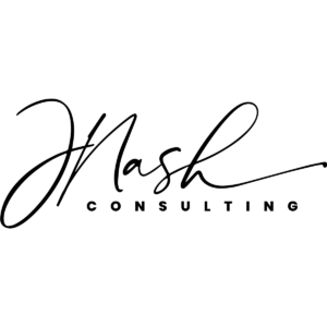 Logo of J Nash Consulting in black and white